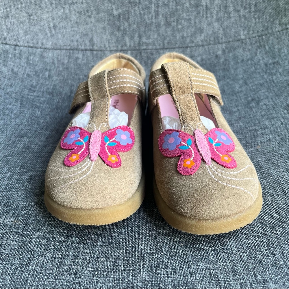 Stride Rite 360 Girl's Wendy Mary Jane Brwn Butterfly NWOT 7.5M
